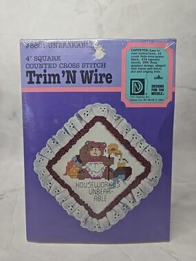Designs For The Needle Trim 'N Wire Counted Cross Stitch Kit Unbearable